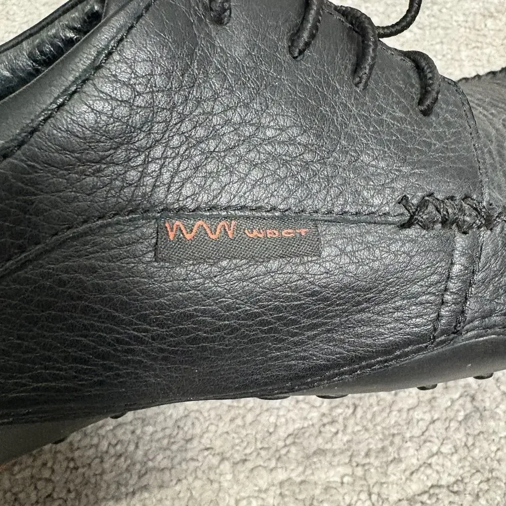 Wolverine Mens Lace Up Black Leather Work Shoe Sneaker Size 8M W07-252